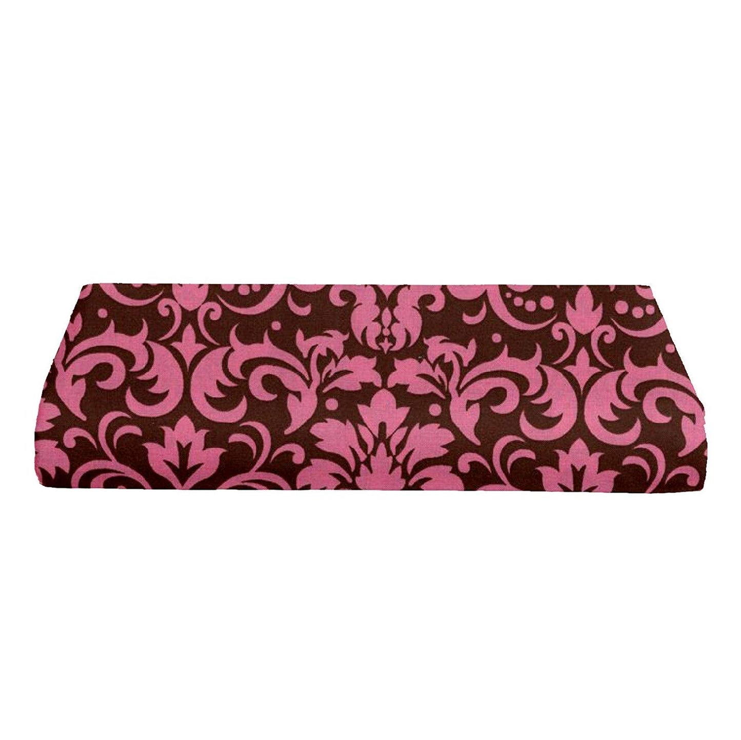 BKB Bassinet Sheet, Damask Delight Pink on Chocolate, 15" x 30