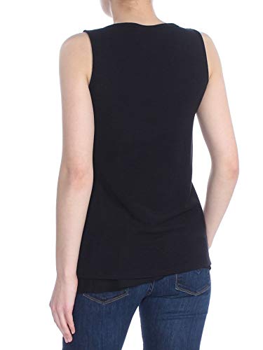 Bar III $49 Womens New 1323 Black Cut Out Sheer Sleeveless Top 2XS