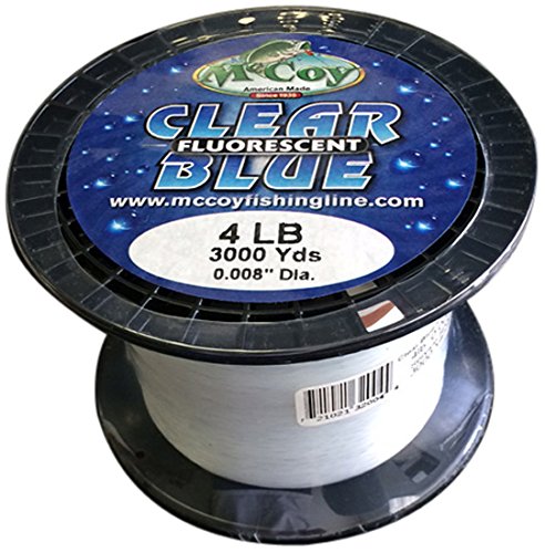 McCoy Fishing Line, Clear Blue Fluorescent, 250-Yard/8-Pound