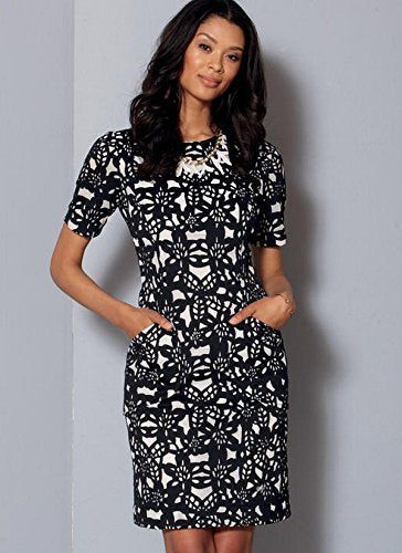 McCall's Patterns M7464A50 Miss Petite Paneled Dresses