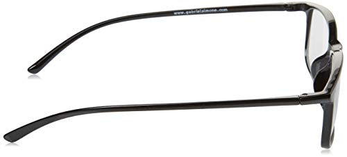 Gabriel + Simone Unisex Reading Glasses Andre Black +2.50