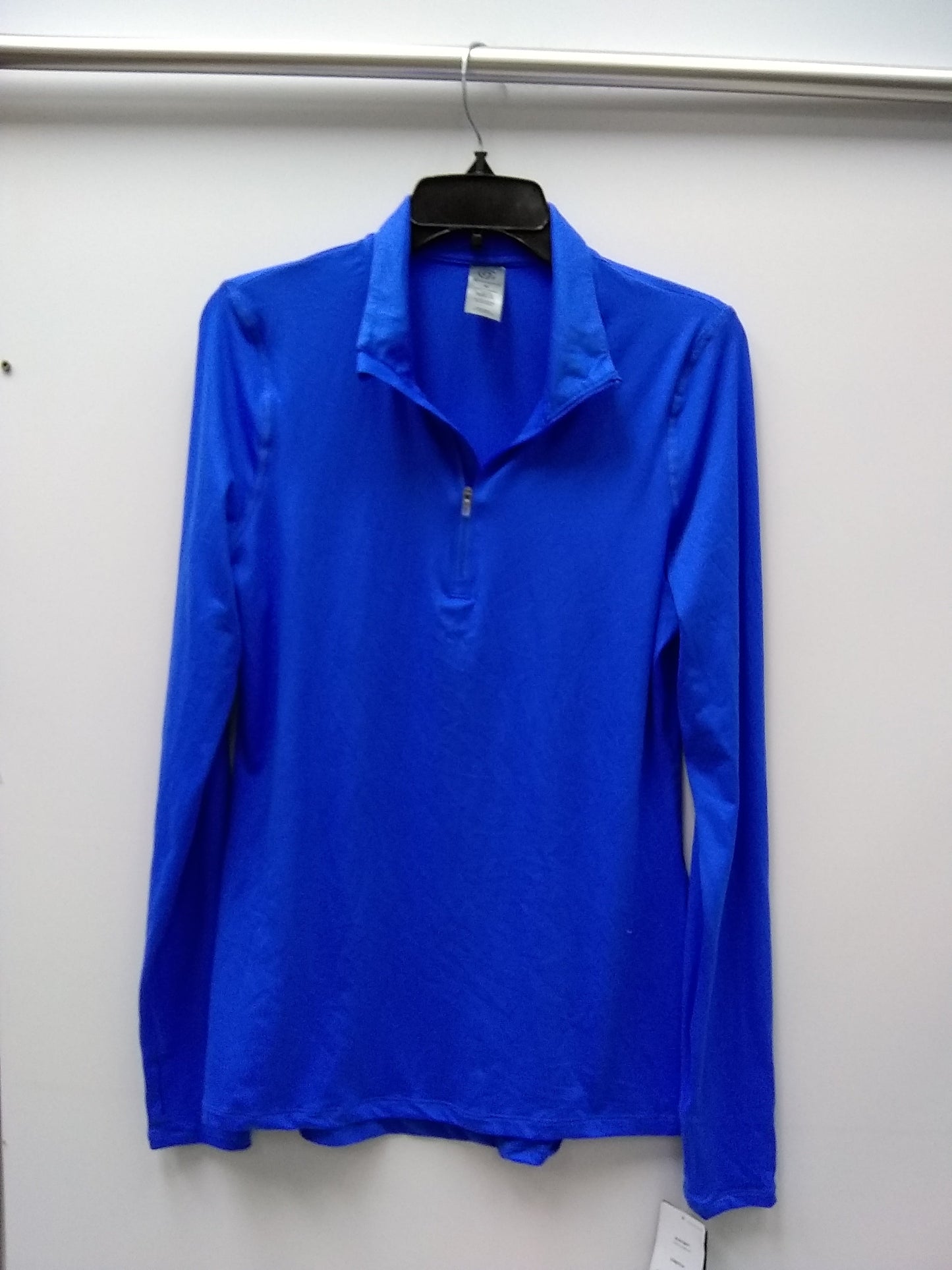 CHAMPION WOMEN'S ZIP MOCKNECK PULLOVER, BLUE, MEDIUM