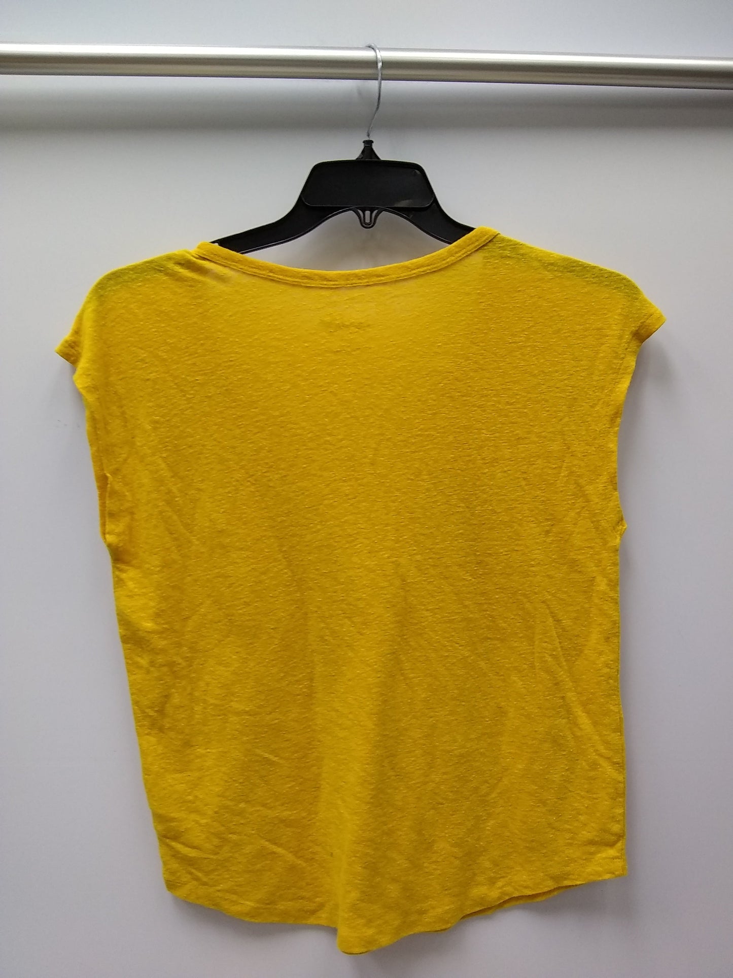 UNIVERSAL THREAD WOMEN'S SCOOP NECK TOP, YELLOW, SIZE SMALL