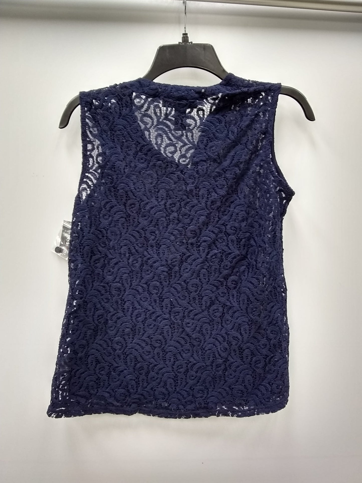 Style Co Petite Lace Button-Front Blous Industrial Blue PS