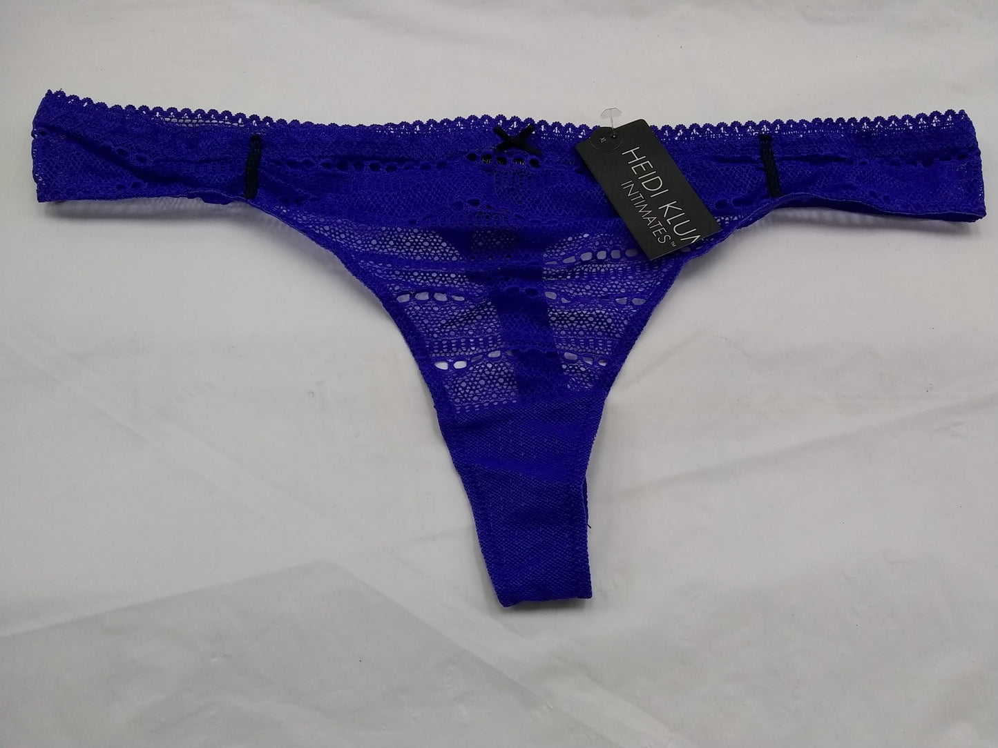 Heidi Klum Intimates Mada Rhythm Sheer Crochet Thon Royal BlueSalute XL