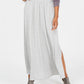 STYLE & CO  Side Slit Maxi Skirt Dark Gray XL