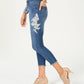 Style & Co Antique Lace Ultra Skinny Crop Jeans Blue 2