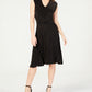 Ny Collection Extend Sleeveless Wrap Dress Silver/Black PL