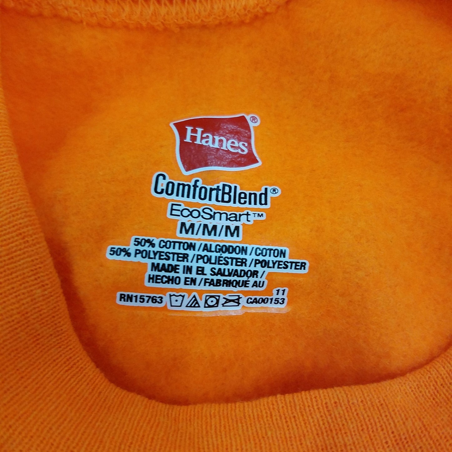Hanes Men Comfort Blend Sweatshirt, Orange, M - New Without Tag 14778