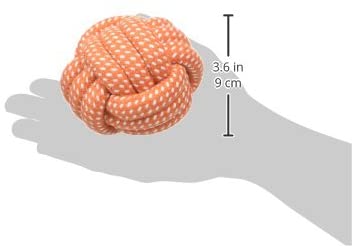 SMALLLEE_LUCKY_STORE XCW0021 Pet Rope Ball Classic Chew Toy for Dogs, Multicolor, Large