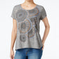 Style Co Petite Graphic-Print T-Shirt Grey Combo PXS
