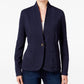 Style Co Open-Front Terry Blazer Industrial Blue PM