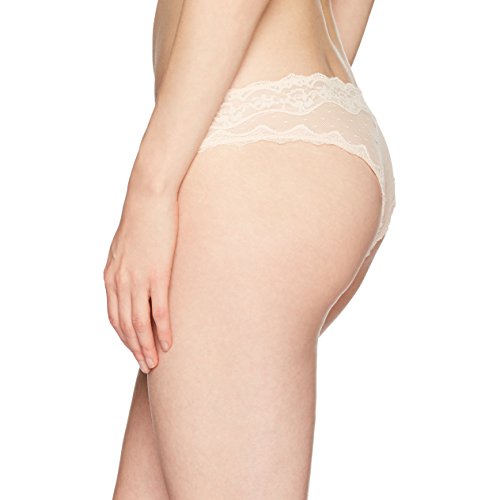 Heidi Klum Intimates Women's Mesh with Lace Cheeky Pant, Silver Peony, L