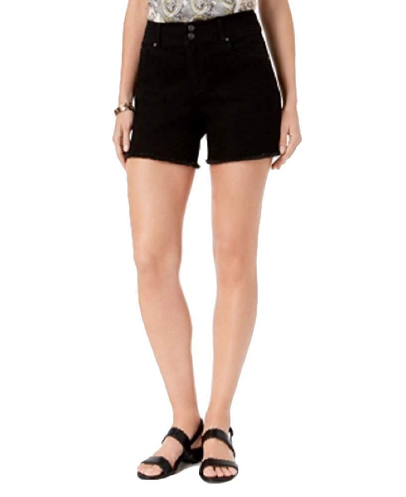 Style & Co Fray Hem Shorts  Black 12