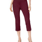 JM Collection Embellished Pull-On Capri Pants Cherry Pie S