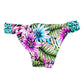 Sundazed Womens Sasha Floral Print Split-Side Swim Bottom Separates Green S