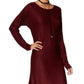 One Hart Juniors Marled Sweater Dress Wine S