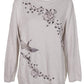 Style & Co Floral Embroidered Cotton Long Sleeve Boat Neck Sweater 2XL