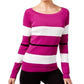 I.N.C. Women's Petite Colorblocked Sweater Magenta PM