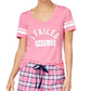 Jenni Graphic-Print Pajama T-Shirt Phys Ed L