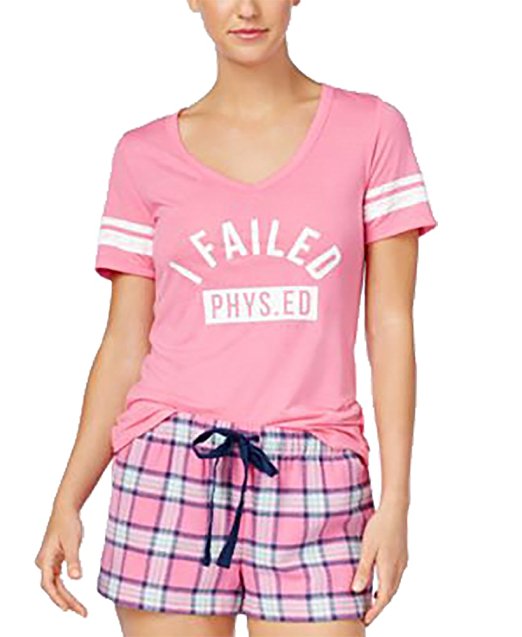 Jenni Graphic-Print Pajama T-Shirt Phys Ed XS