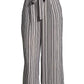 JPR Striped Tie-Waist Culottes BlackBlush Stripes XL