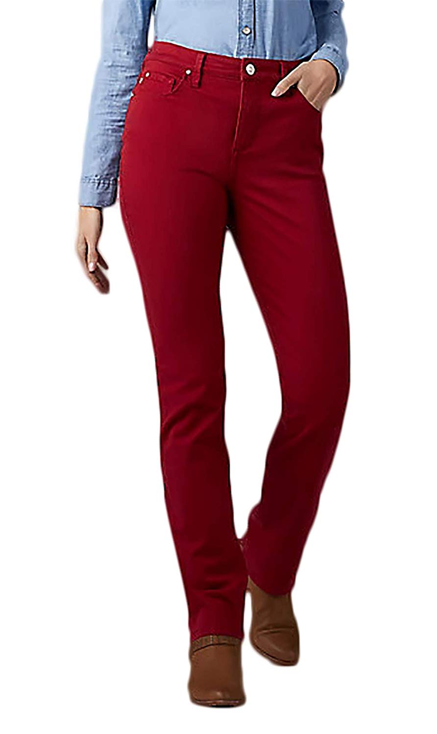 Lee Platinum Label Gwen Straight Leg Pants Red 2