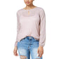 One Hart Juniors Shine Cutout Top Pink M