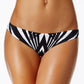 Bar III Women's Prism Cheeky Hipster Bikini Bottom (Black/White, X-Large)