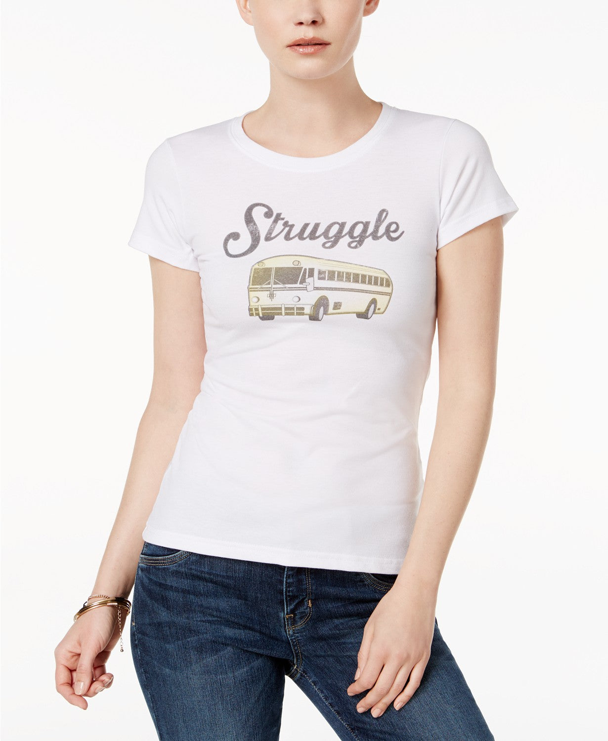 KID DANGEROUS Cotton Struggle Graphic T-Shir White M