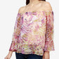Lucky Brand Off-The-Shoulder Top Multi XS
