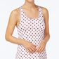 Jenni Lace-Trimmed Pajama Tank Top Light Pink Dots S