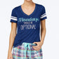 Jenni Graphic-Print Pajama T-Shirt Mondays M