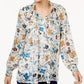 Style Co Sante Fe Smocked Top Sanat Fe Floral S