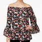 Olivia Grace Printed Off-The-Shoulder Top Campanilla Floral XXL
