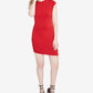 RACHEL Rachel Roy Asymmetrical T-Shirt Dress Carmine Red M