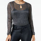 One Hart Juniors Shine Cutout Top Black XL