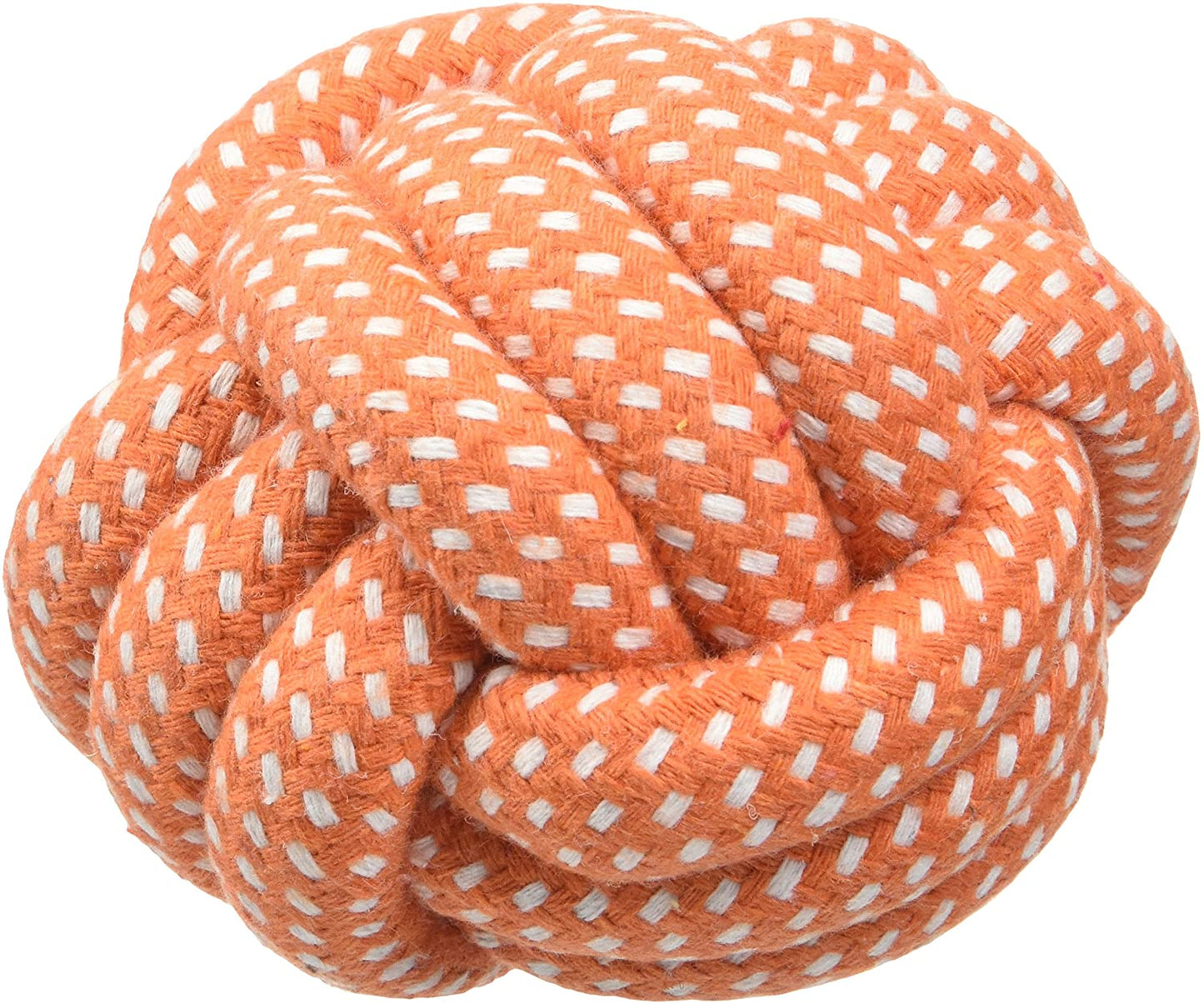 SMALLLEE_LUCKY_STORE XCW0021 Pet Rope Ball Classic Chew Toy for Dogs, Multicolor, Large