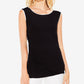 Vince Camuto Side-Ruched Tank Rich Black XS