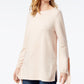 Style Co Tie-Sleeve Sweater Crushed Petal S
