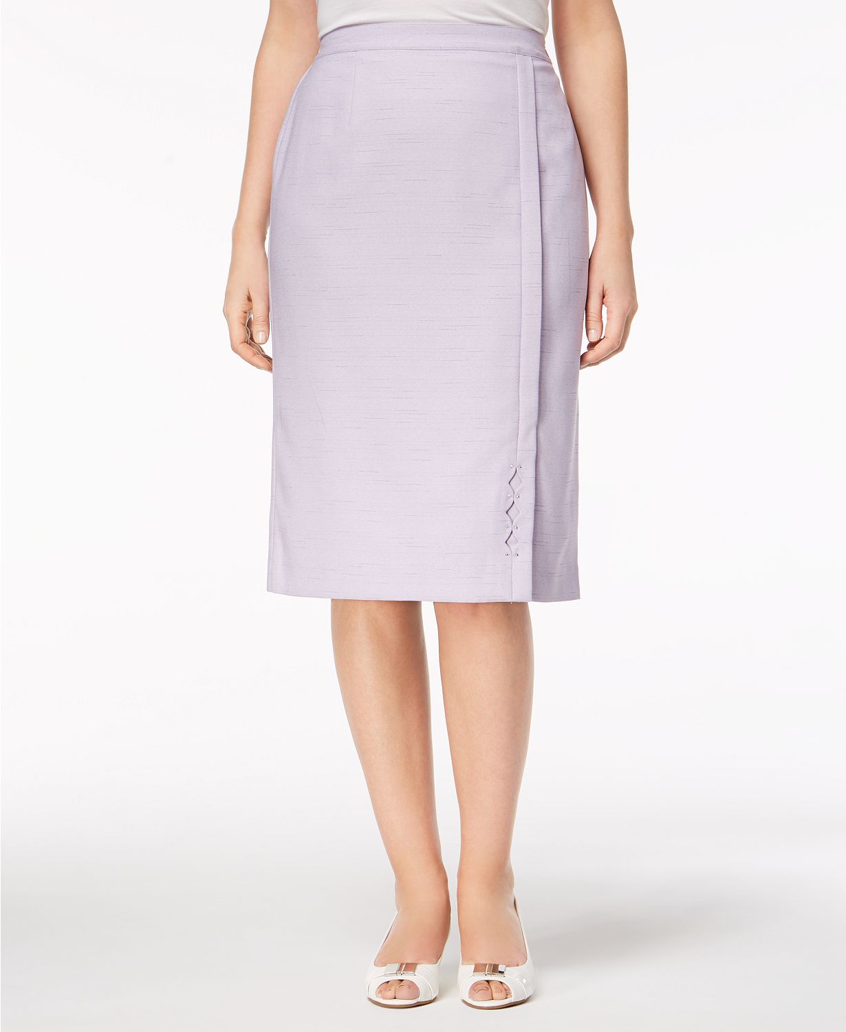 Alfred Dunner Roman Holiday Embellished Penc Lilac 14