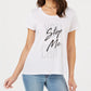 CARBON COPY You Cant Stop Me Short Sleeve Top WHITE XL