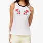 CARBON COPY Mirrored Flowers Sleeveless Top White S
