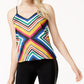 Bar III Printed Tank Top Fantasy Pink XL