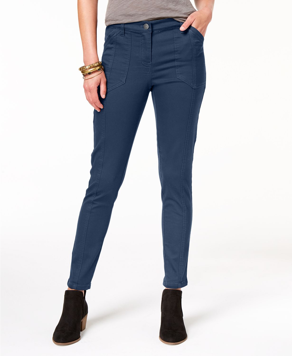 Style & Co Bandit Skinny Ankle Jeans Blue 4