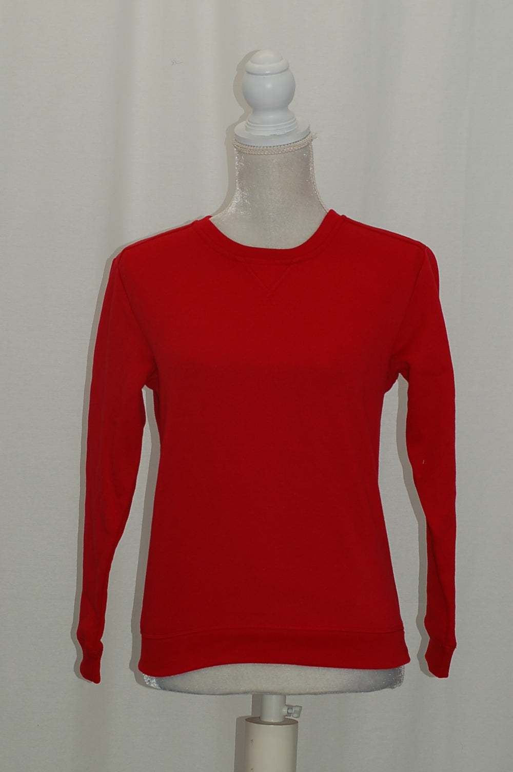Karen Scott Petite Long-Sleeve Fleece Top New Red Amore PXS