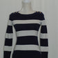 Charter Club Stripe-Stitch Sweater Intrepid Blue Combo PM
