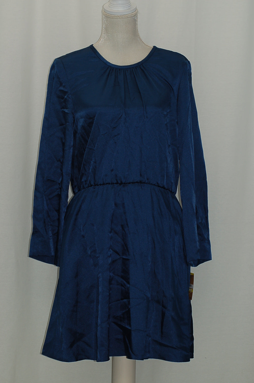 RACHEL Rachel Roy Julia Split-Sleeve Blouson Dress Teal Blue M
