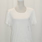 Karen Scott Petite Scoop-Neck T-Shirt, Bright White PXL