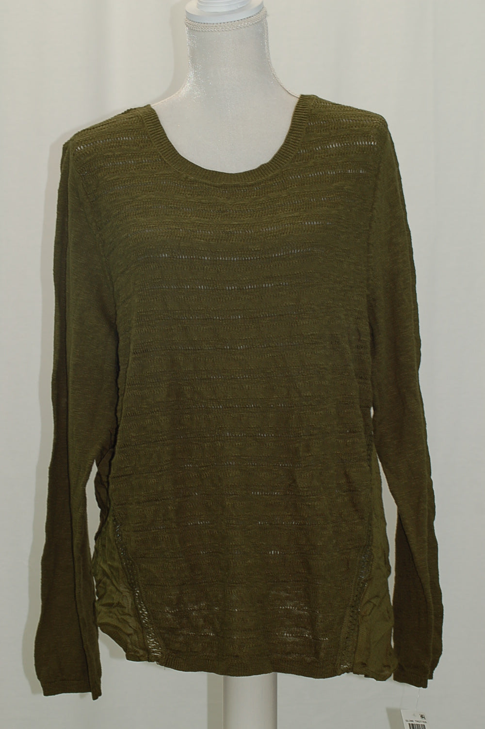 Style Co High-Low Contrast Sweater Ivy XL